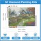 Landscape Scenery Diamond Art Painting Kits for Adults: Country Diamond Art Painting Cottage DIY 5d Diamond Art Kit Full Drill for Wall Decor 12 x 16 Inch